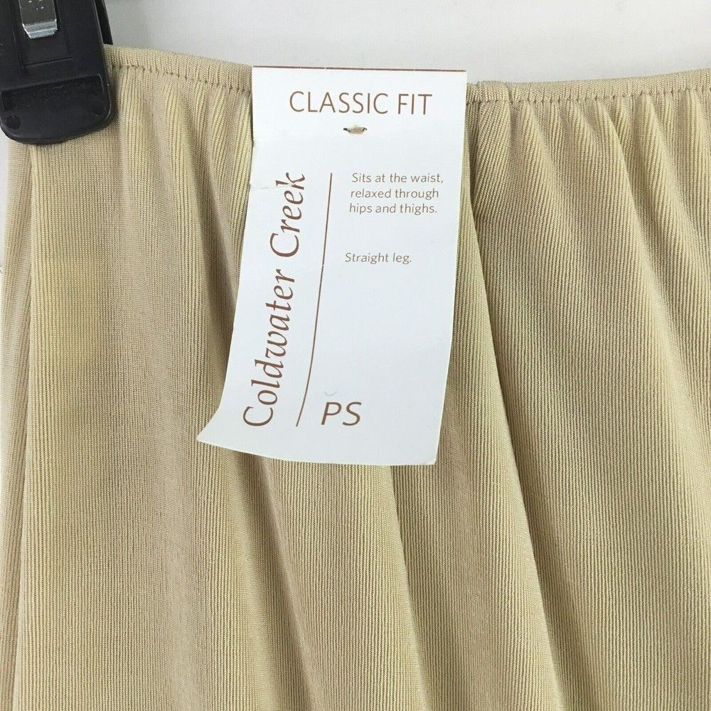 Coldwater Creek Petite Size 8 Travel Slinky Knit Holly Pant in Champagne Pull On - Picture 6 of 9